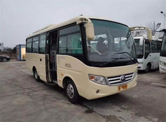 Εθνικό σαφές χρησιμοποιημένο Yutong μεταφέρει την υψηλή αποδοτικότητα 28 καθίσματα 100km/H λεωφορείων από δεύτερο χέρι